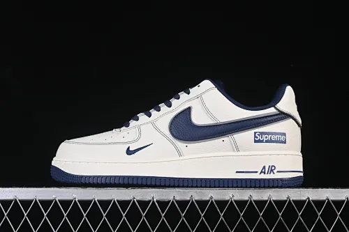 All Categories Nk Air Force 1 Air Force Series Nk Air Force 1 Low Air Force Low Nike Air Force 1'07 Low Supreme Joint Midnight Blue Air Force One Low Casual Shoes DD1982-319
